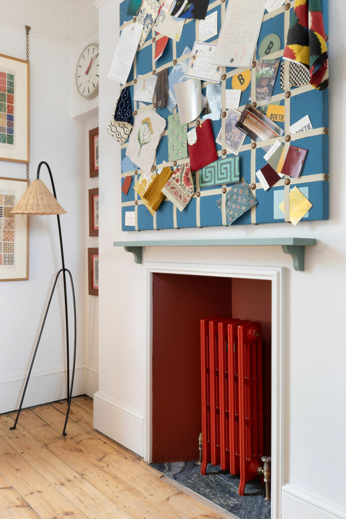 Castrads cast iron radiators at Beata Heuman Studios, Hammersmith, London